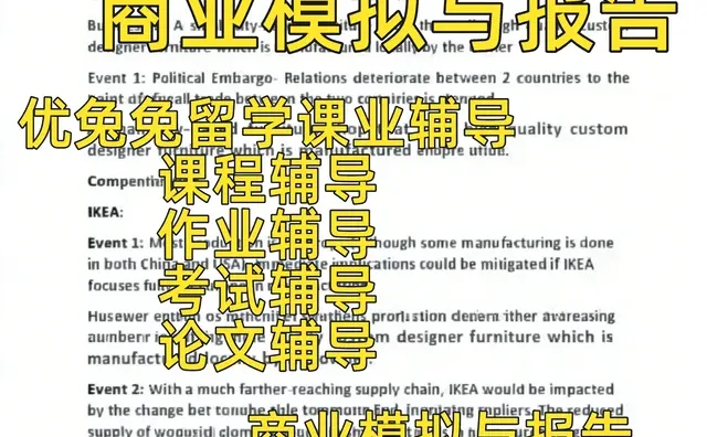 科廷大学 |FDM1002 商业模拟与报告课程辅导