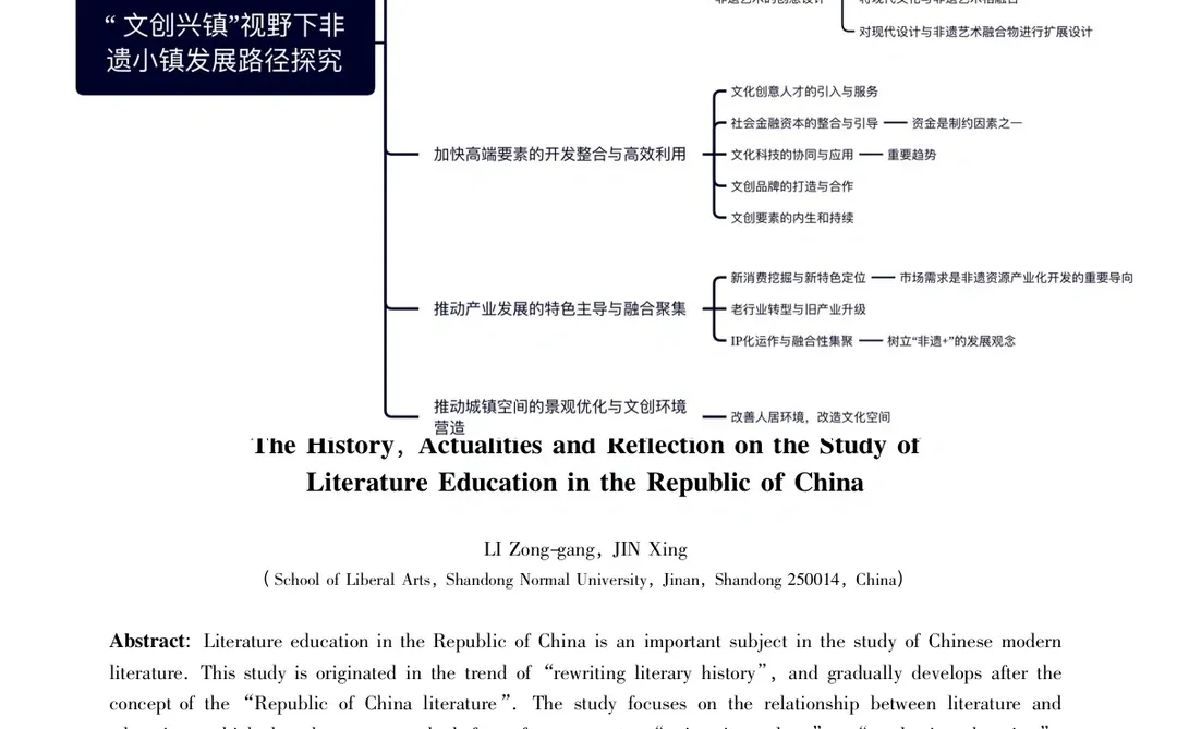 《“文创兴镇”视野下非遗小镇发展路径探究》