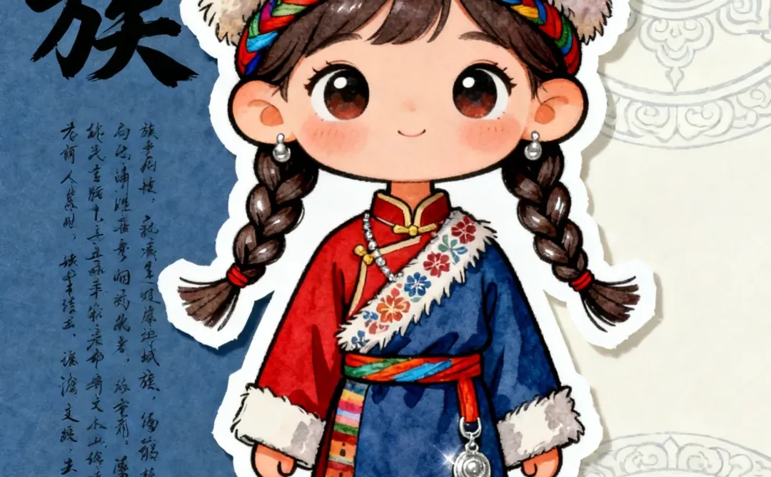 少数民族-藏族人物｜少儿创意美术