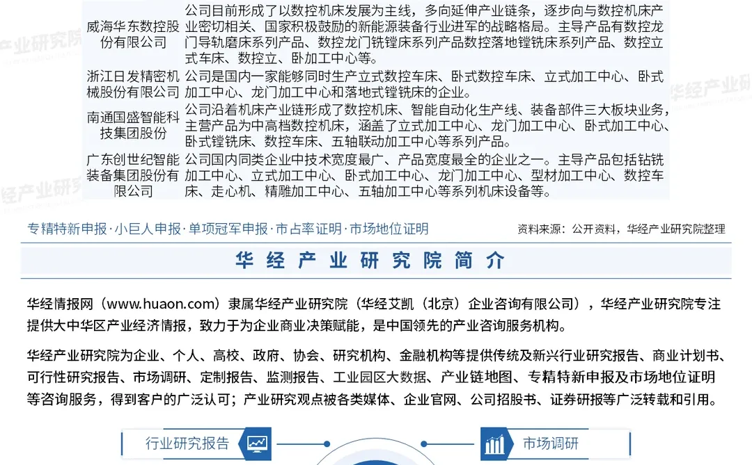 2025年中国立式加工中心行业深度研究报告