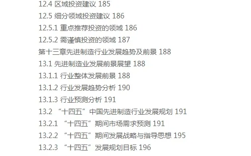 全球先进制造行业市场分析及发展趋势