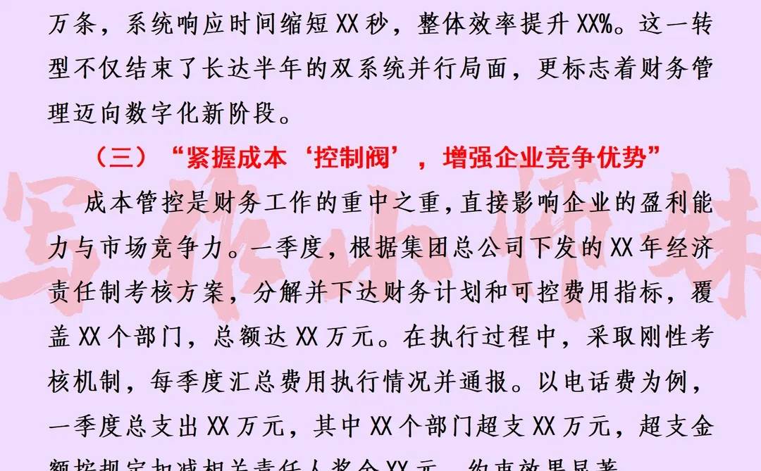 精益求“盈” 2025一季度财务管理工作总结