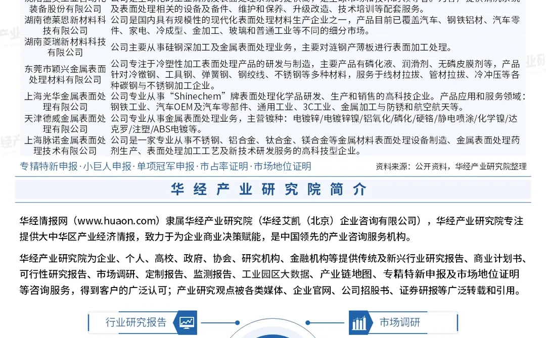 2025年中国金属表面处理行业投资咨询报告