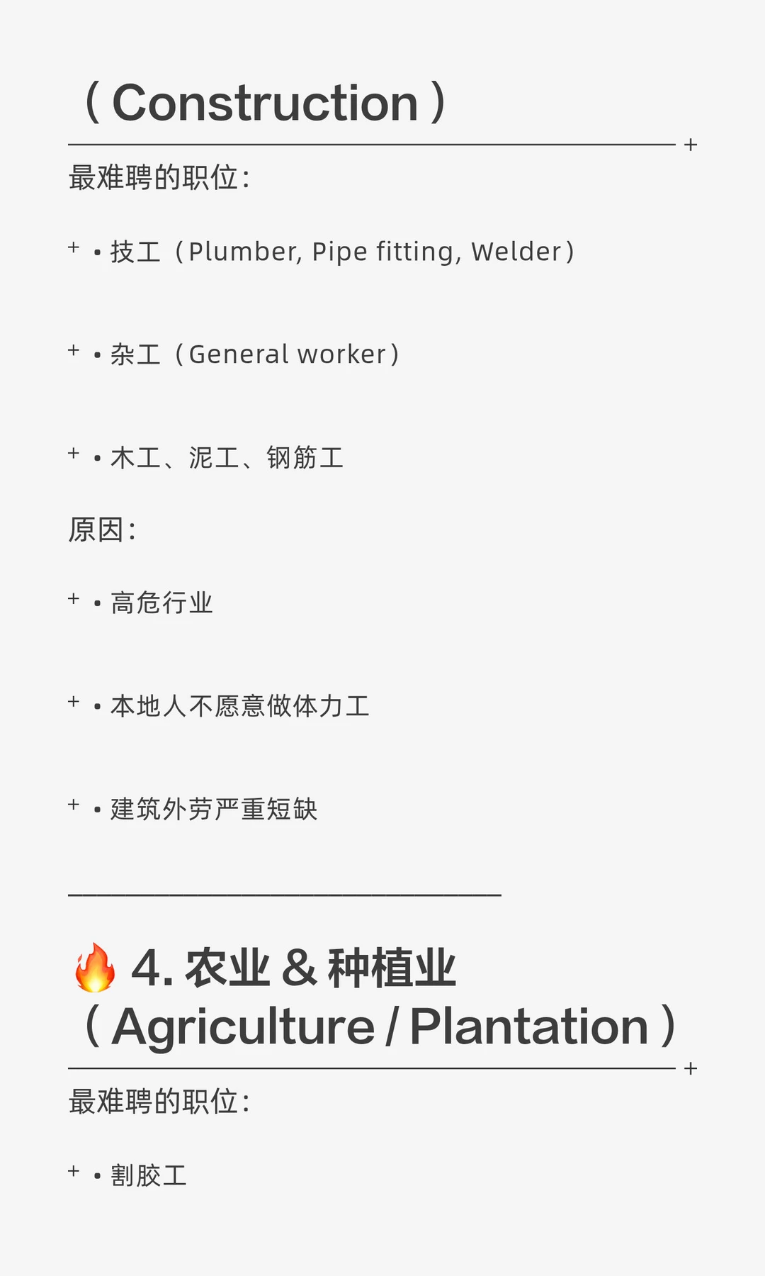 你知道马来西亚哪些行业蕞难请人吗❓