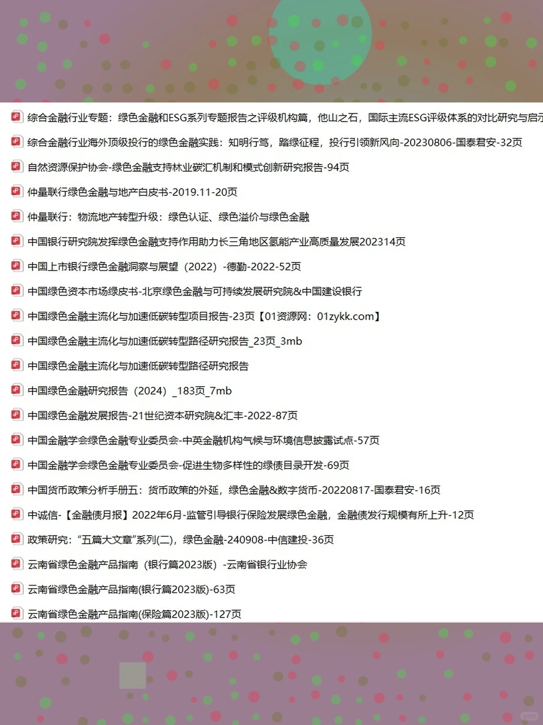 2025年绿色金融研究报告深度分析资料合