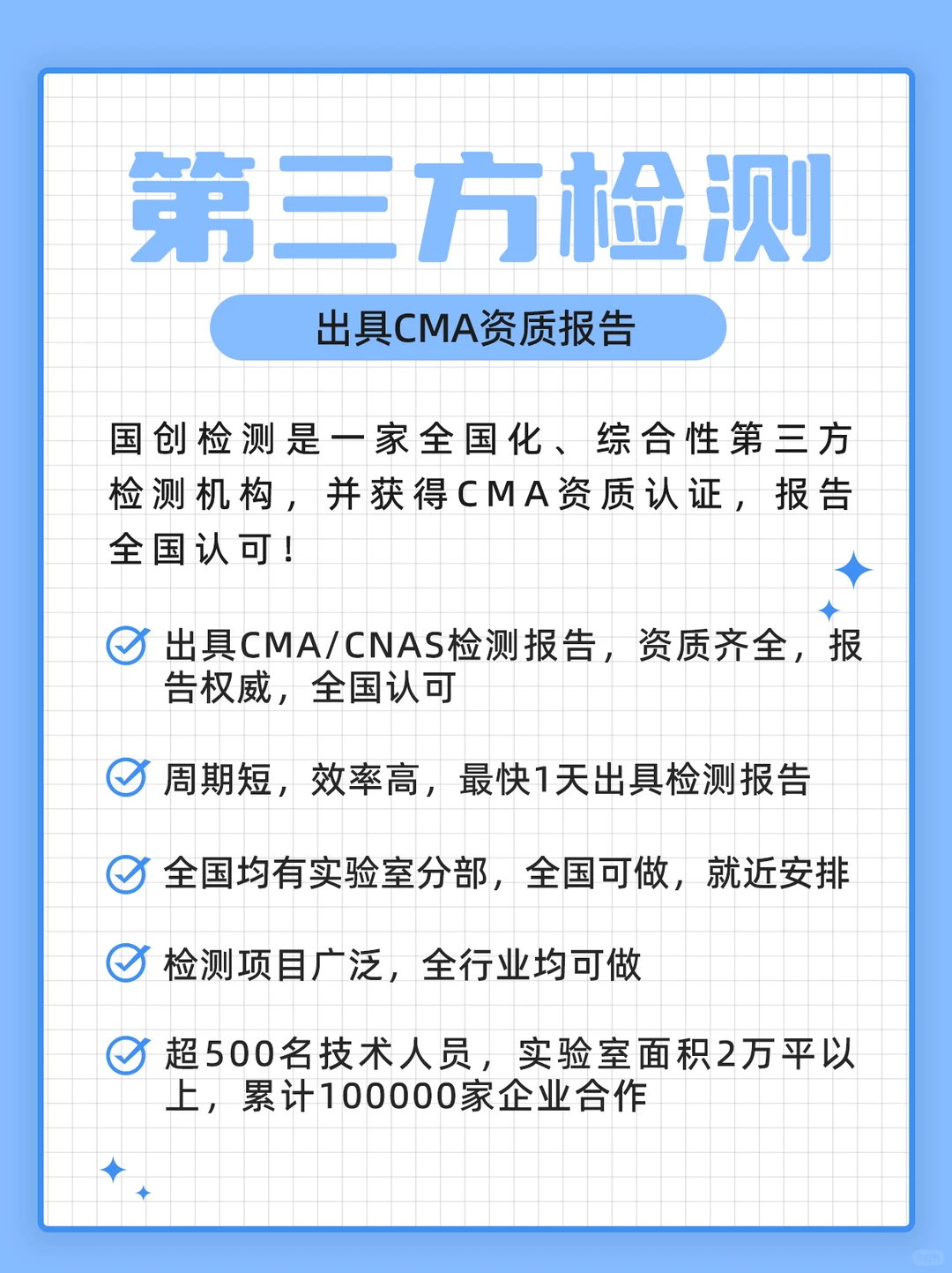 企业必备！检测报告最快1天出，全国认可！
