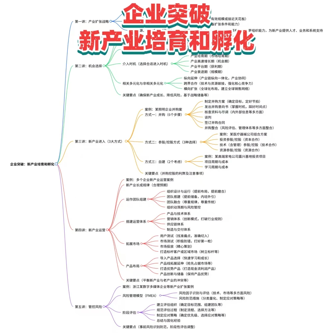 战略规划-企业转型必学！新产业培育孵化硬