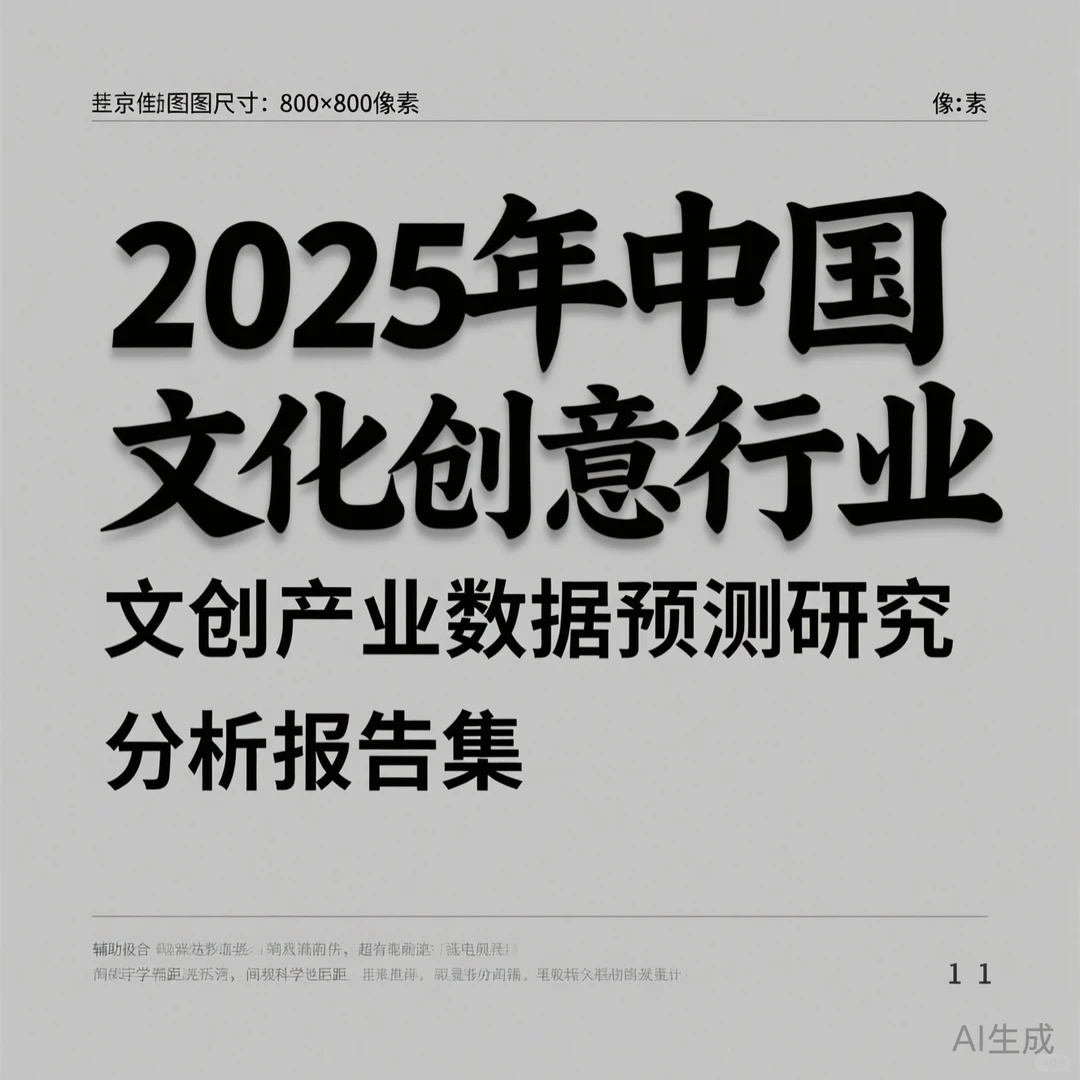 文创行业数据预测|2025趋势分析报告