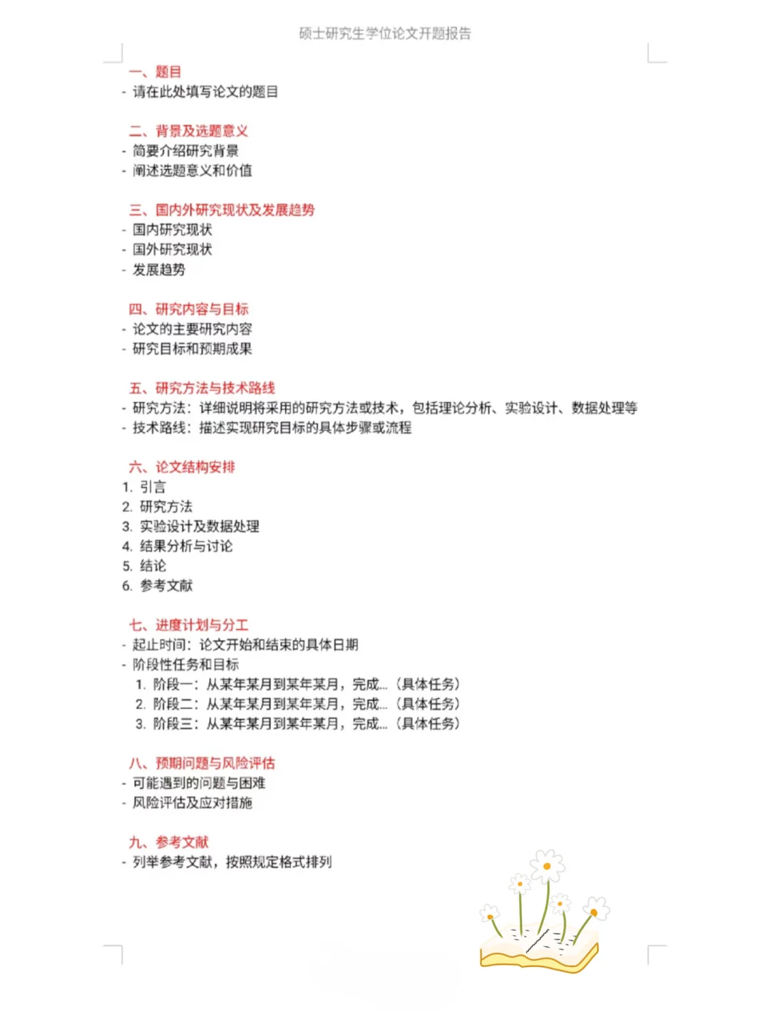 拿捏?小小硕论开题报告