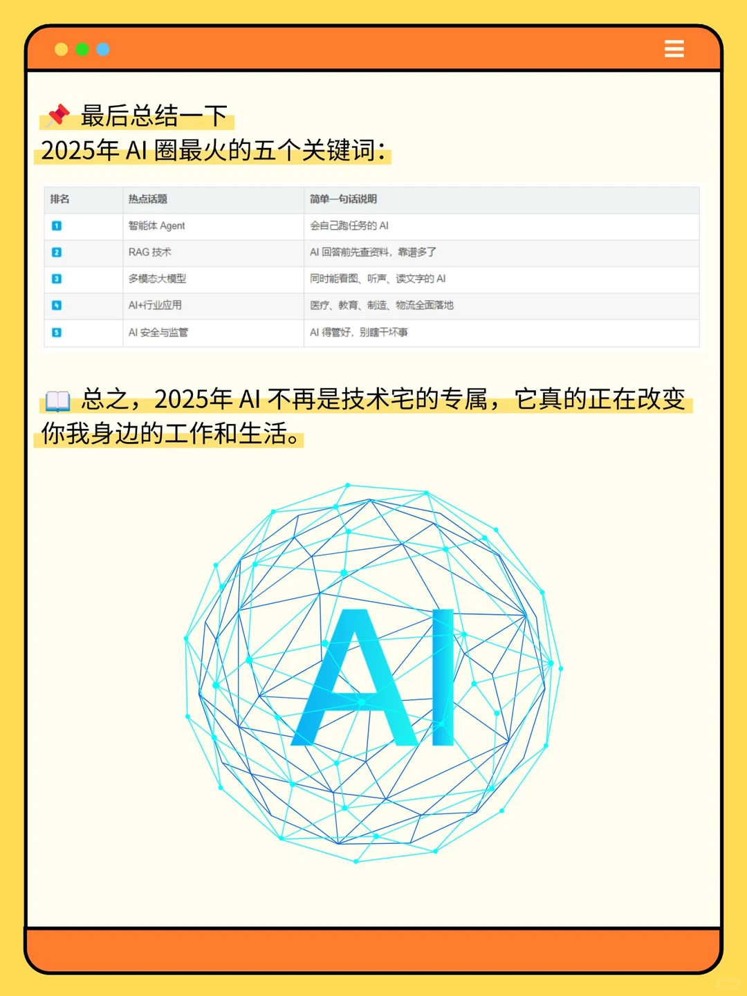 2025年 AI 圈最火的五个话题