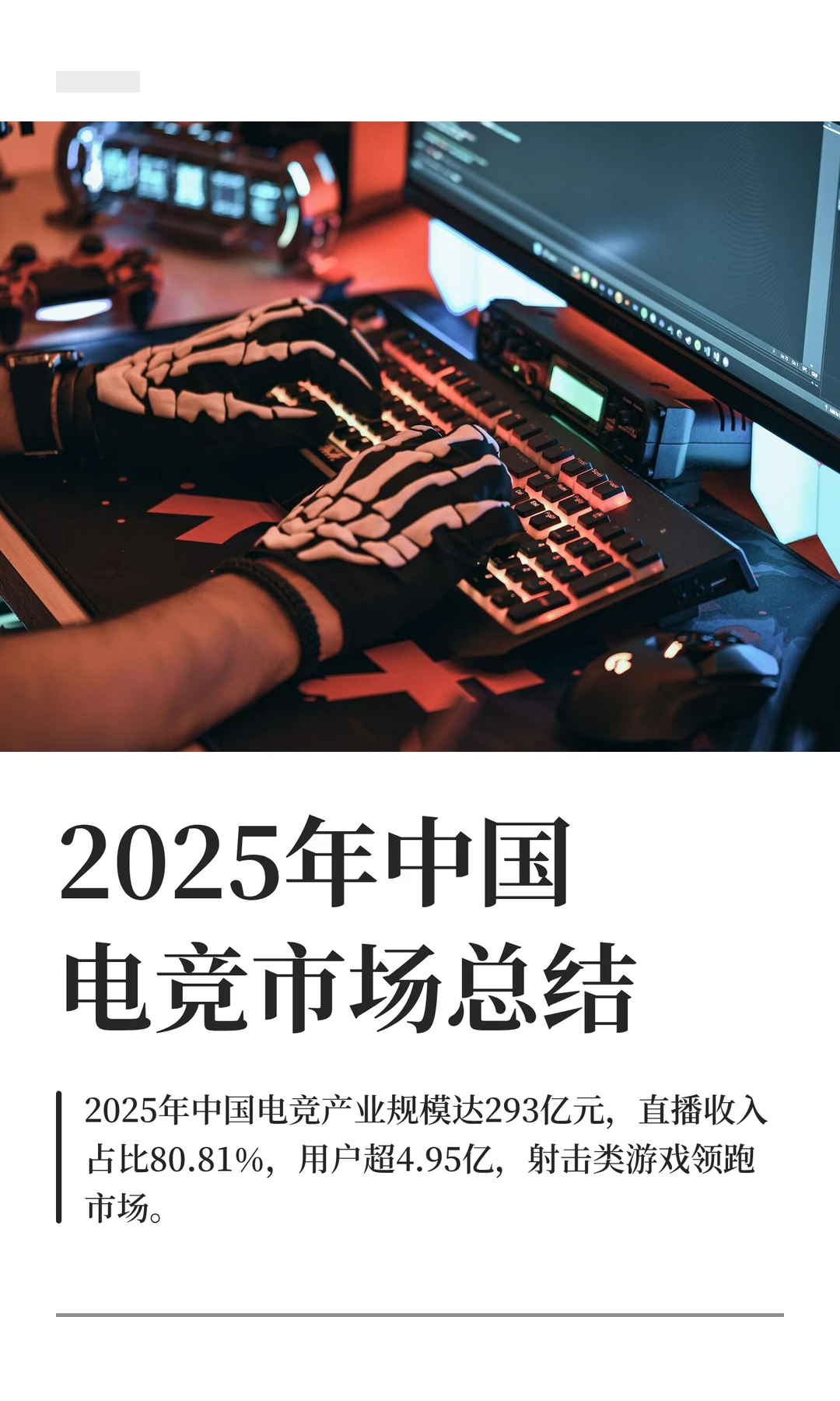 2025年中国电竞市场总结