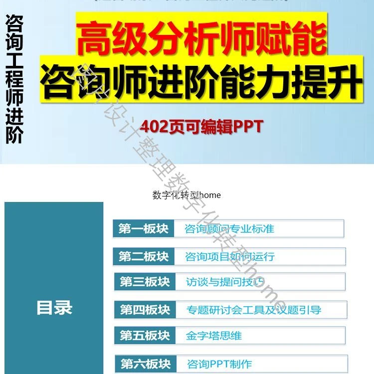 402页可编辑PPT详解管理咨询高级分析师赋能