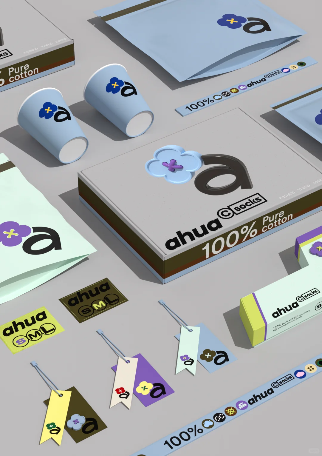 Less is more～这个袜子品牌设计有点东西