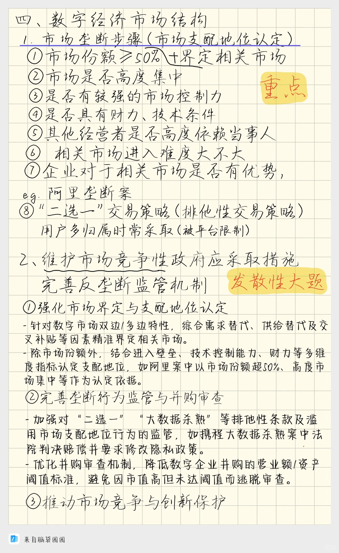 数字经济期末重点