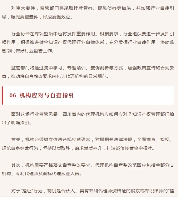 四川开展代理行业专项整治