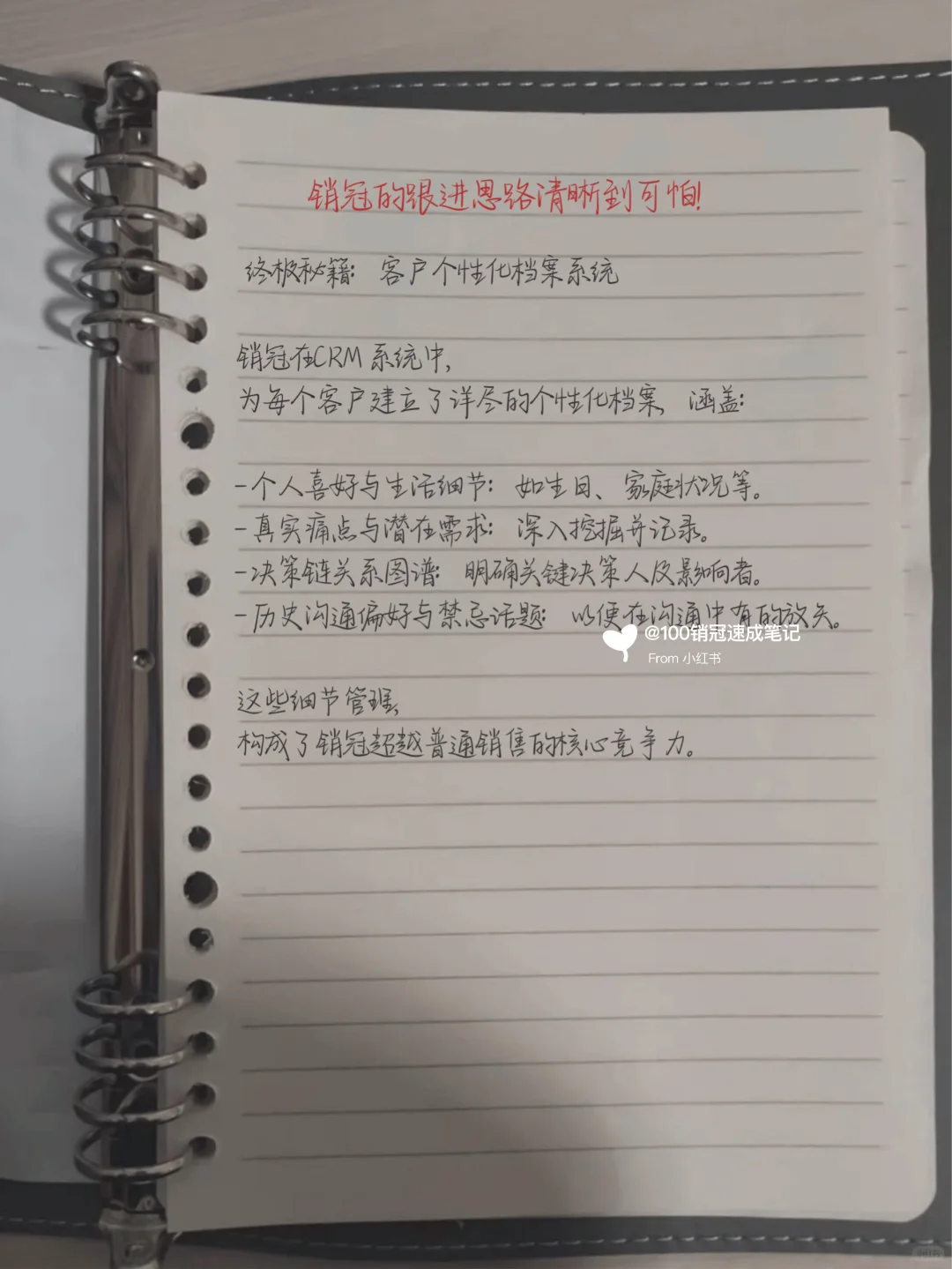 销冠的跟进思路清晰到可怕!