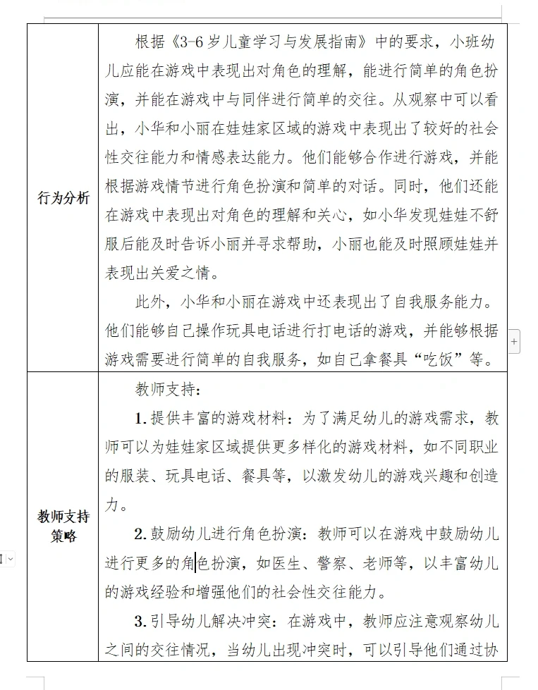 ❗️❗️【幼儿园小班观察记录】幼师必备