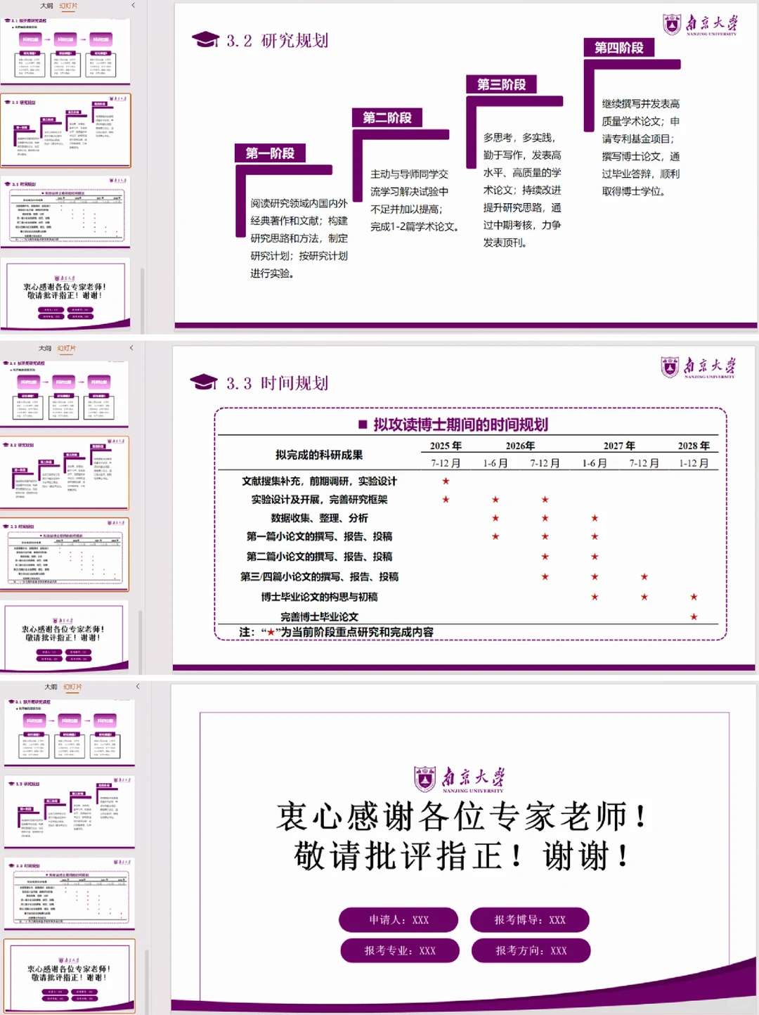 申博博士研究生复试PPT分享