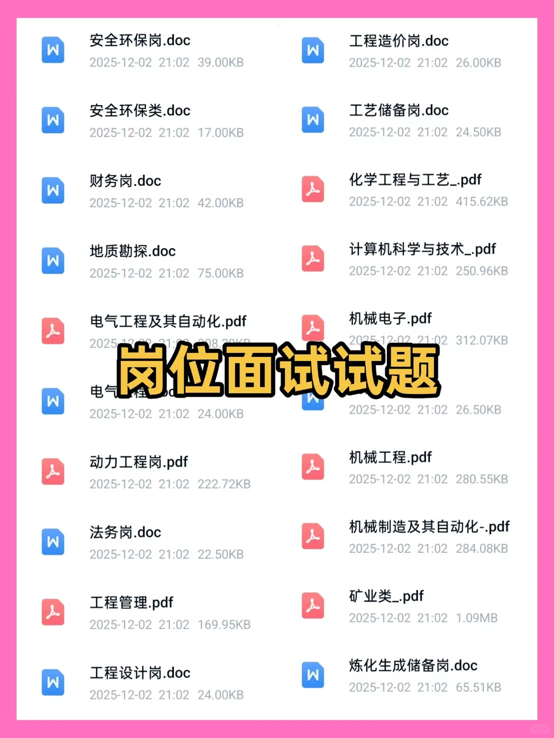 中石化面试真就7分钟,锁死这80题走个过场