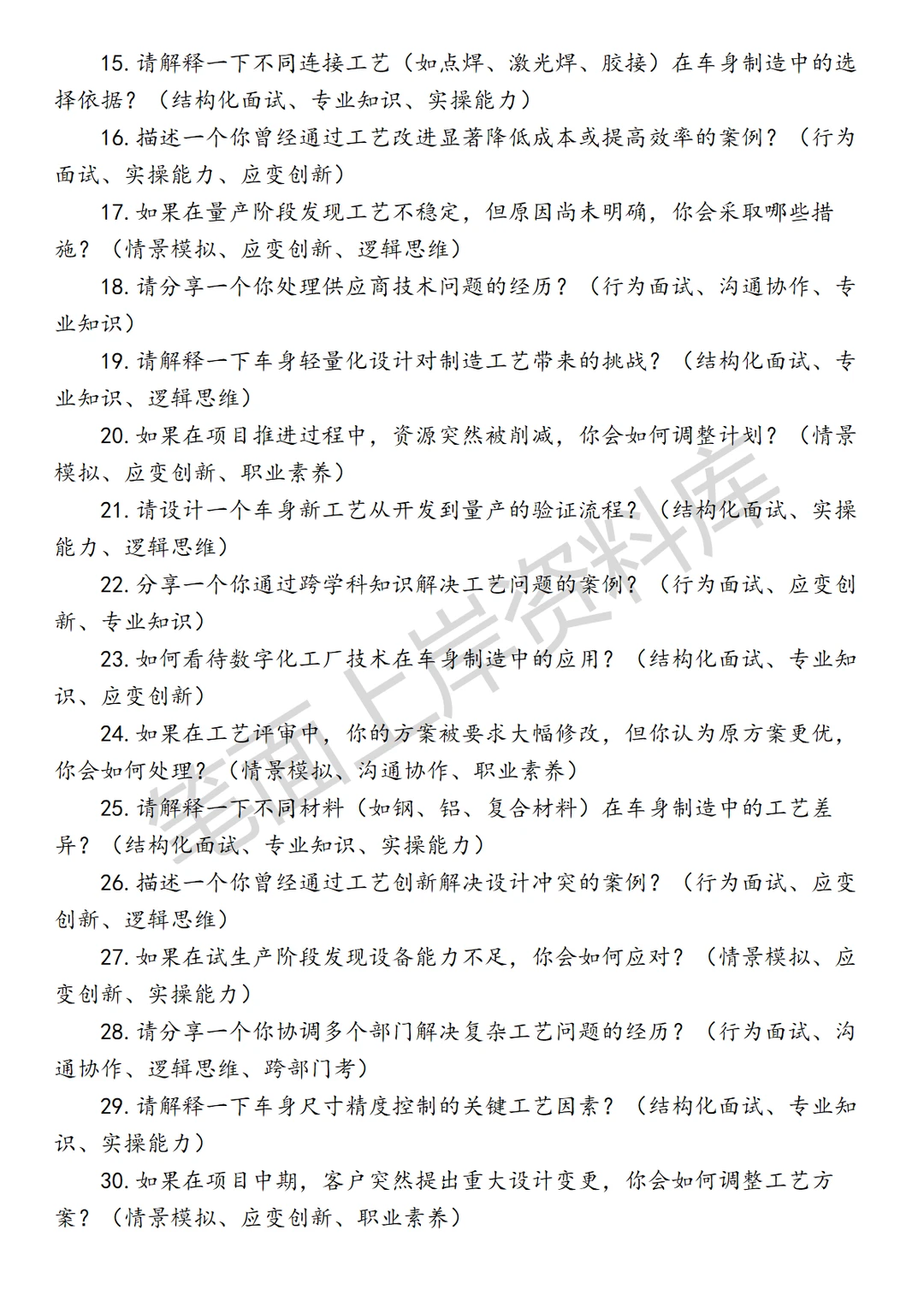 小米智能制造车身新工艺开发和规划工程师