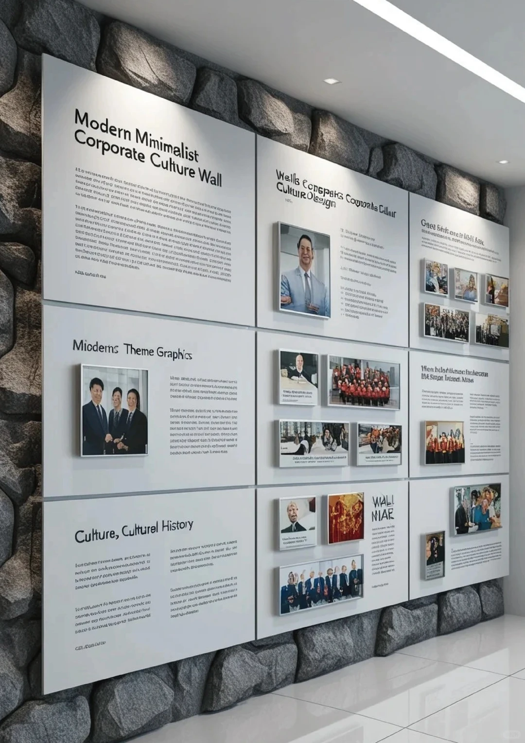 好看有创意，落地简单的文化墙设计