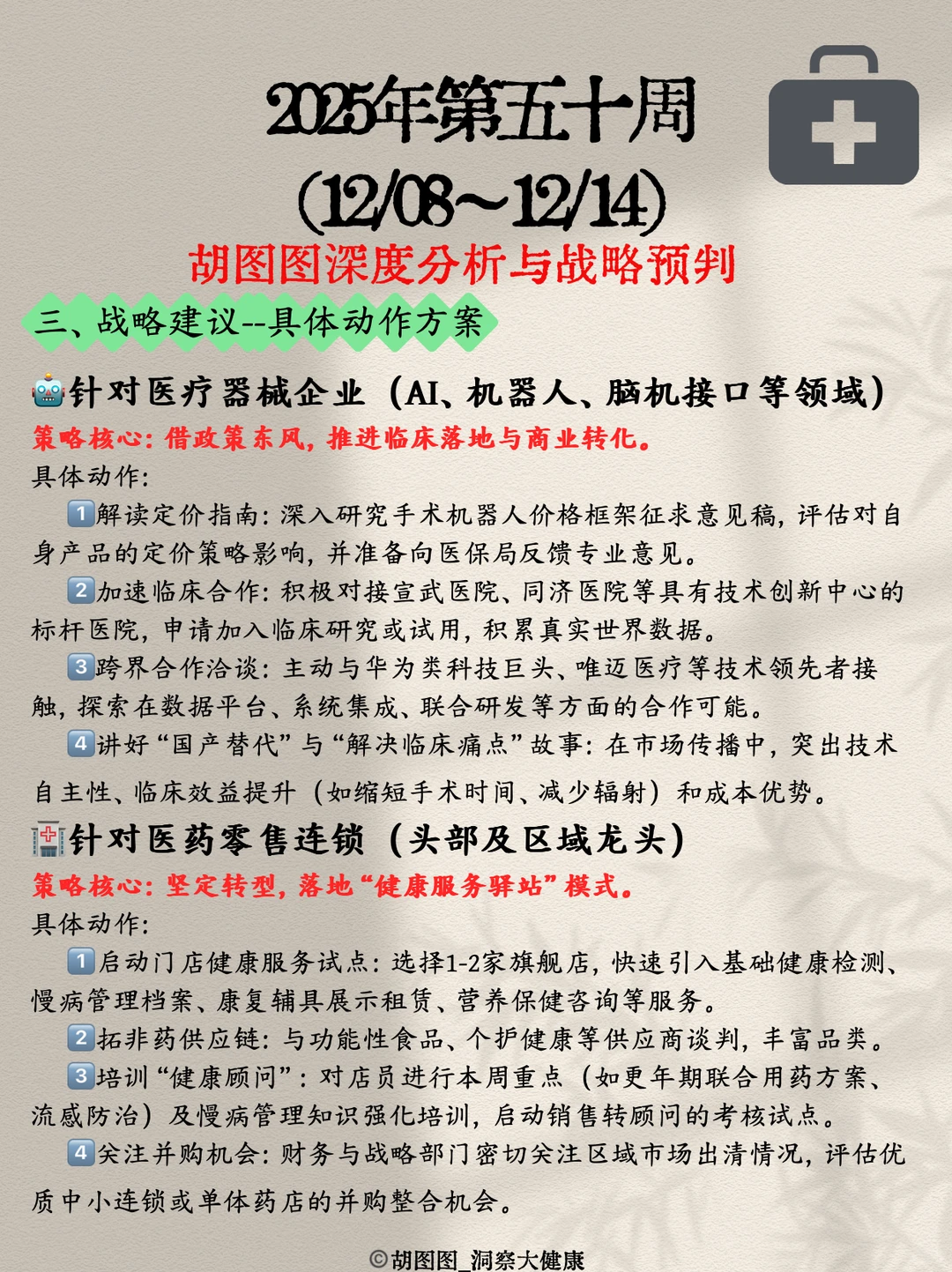 医药行业每周热点?:2025 Week50