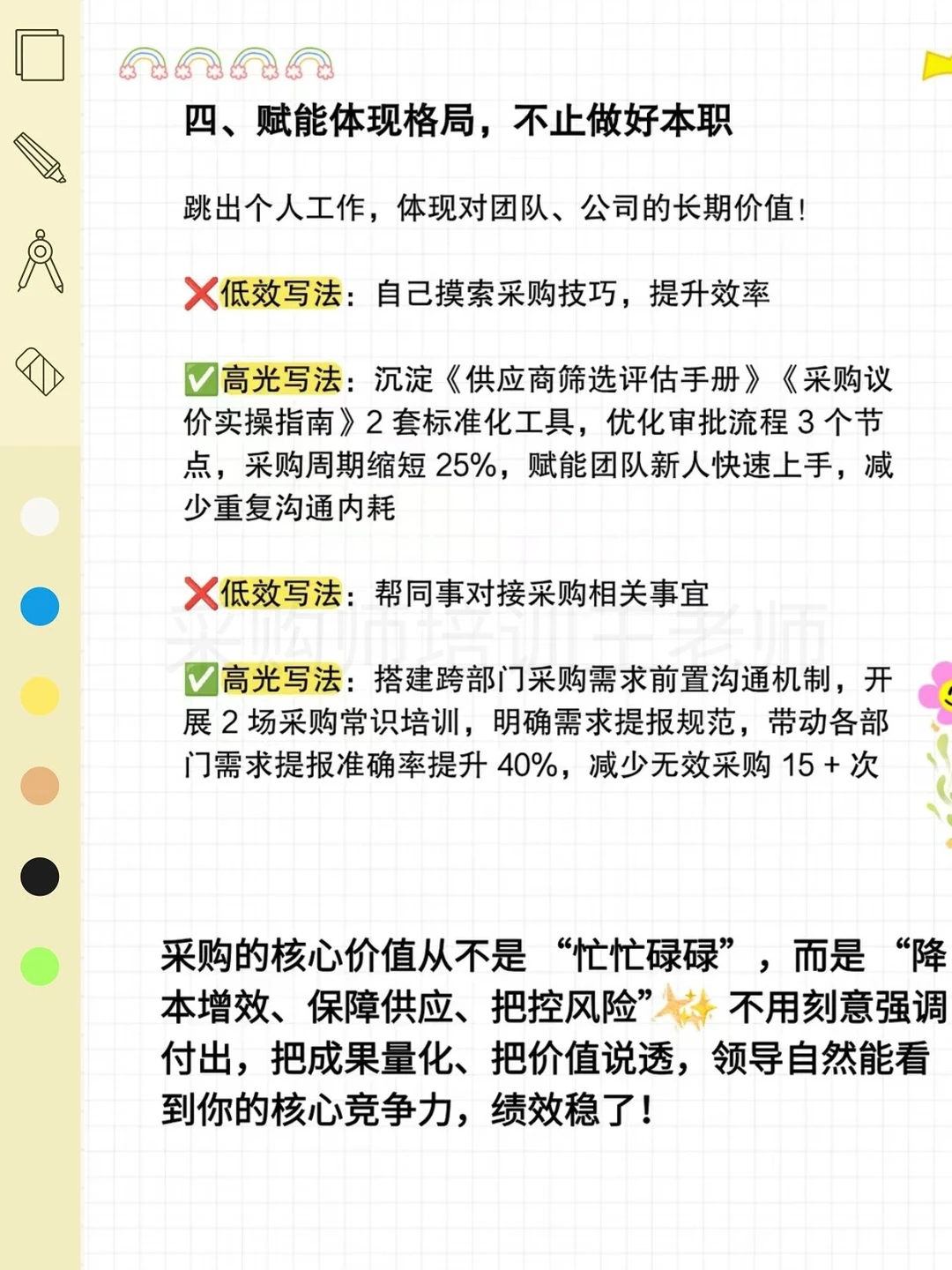 采购部低调干活一整年，年终总结必须秀出硬