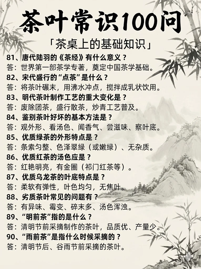 ?茶圈内的人收藏!茶行业百问百答~