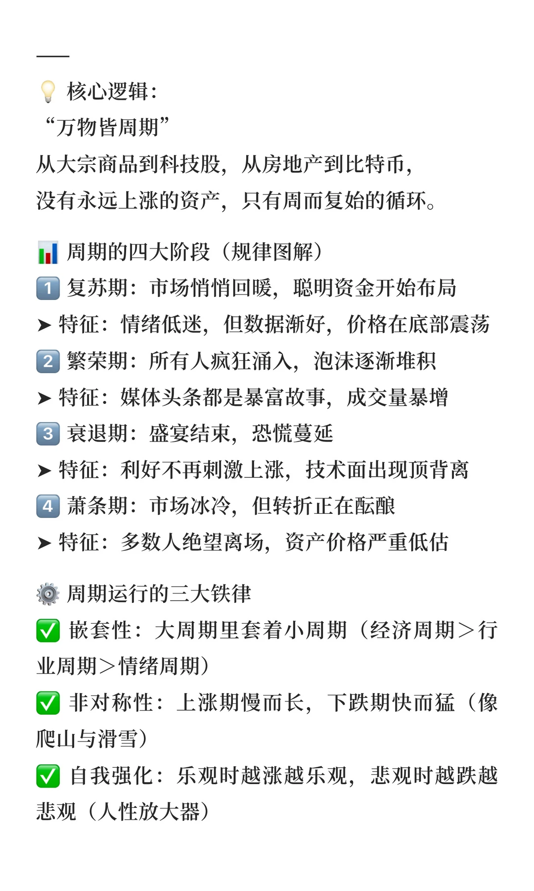 交易第七课：不得不知道的周期运行规律