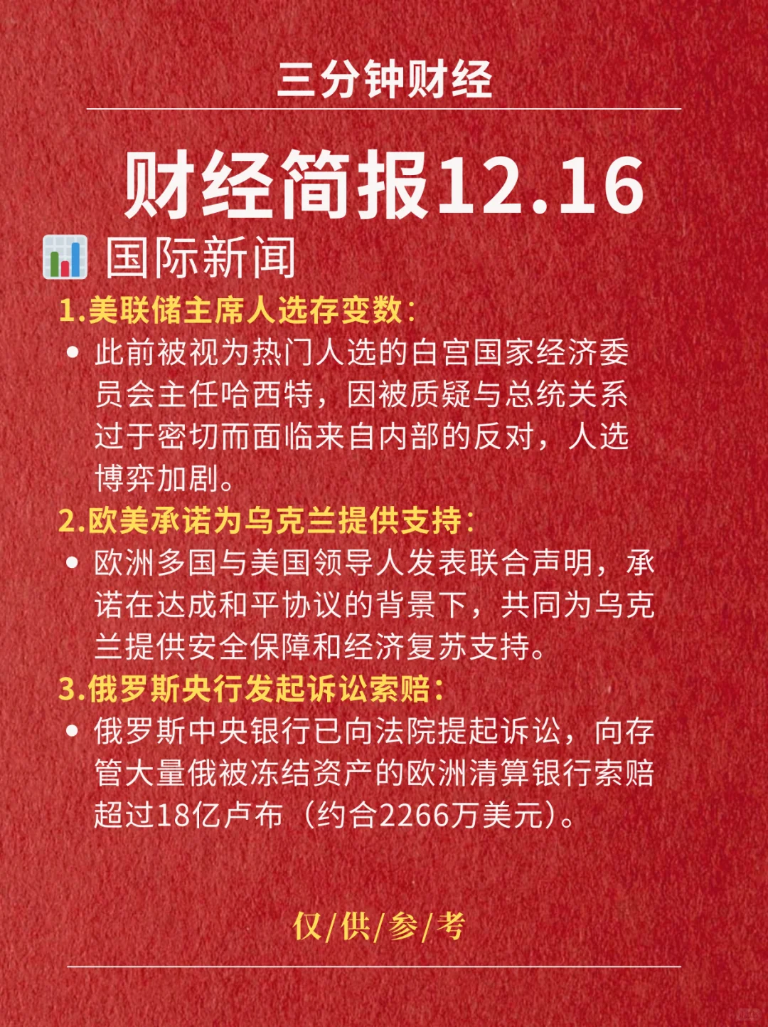 财经简报‖2025.12.16