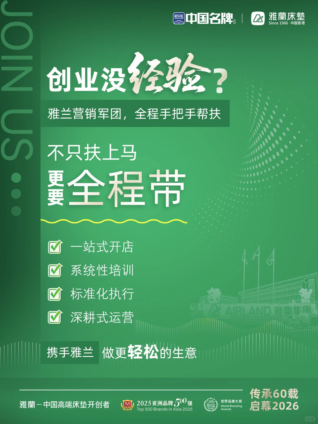 雅兰城市合伙人｜全程手把手帮扶