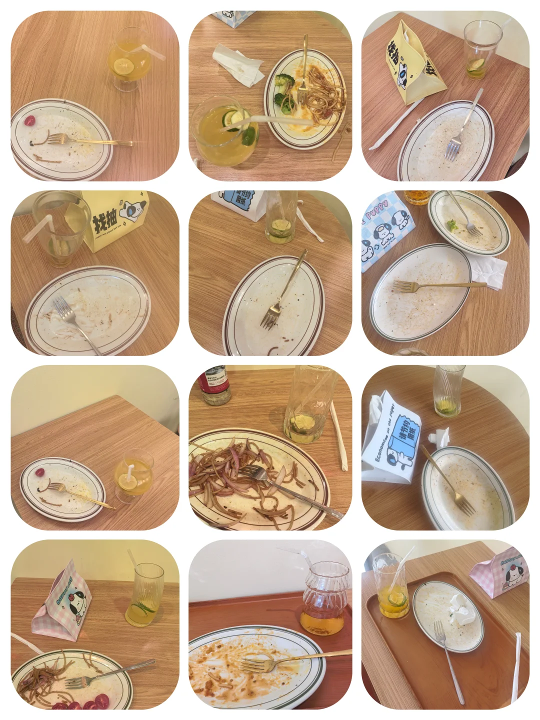 今日吃漂亮饭，大家都是光盘行动❤