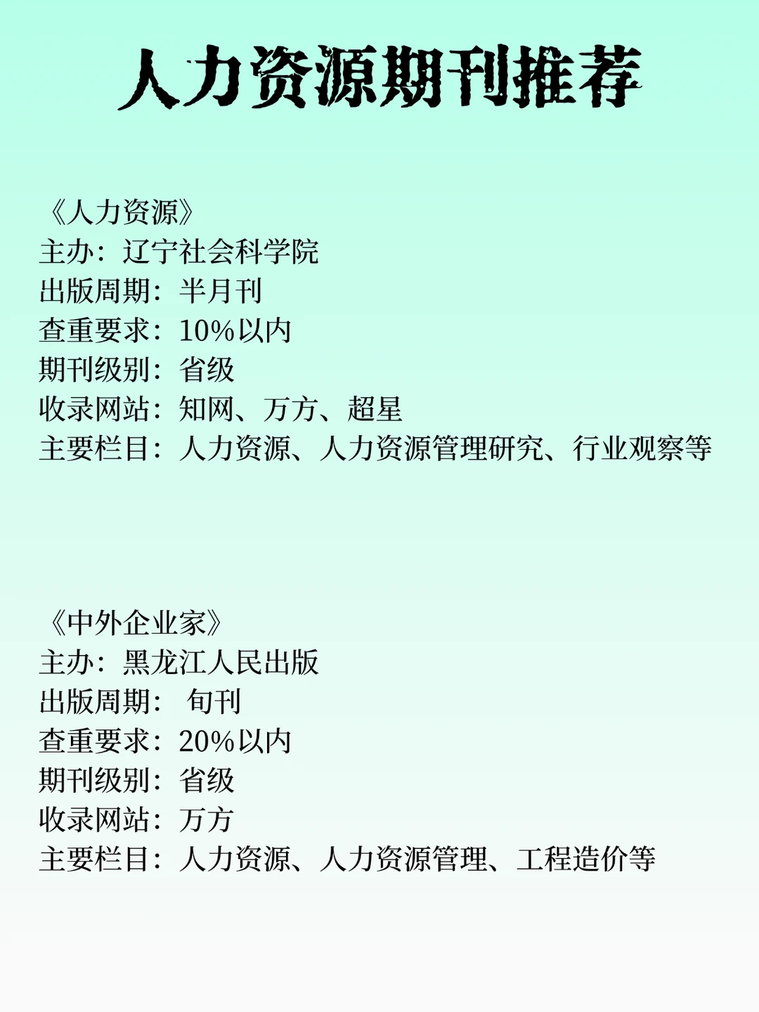 希望所有人力资源专业都要刷到啊！