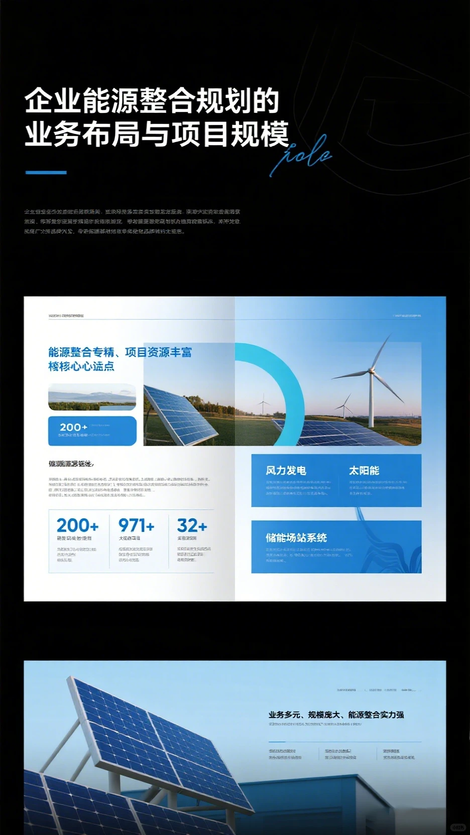 能源画册设计：企业能源整合规划服务展示