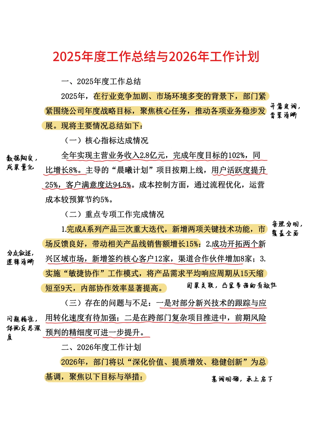 2025年工作总结+2026年工作计划