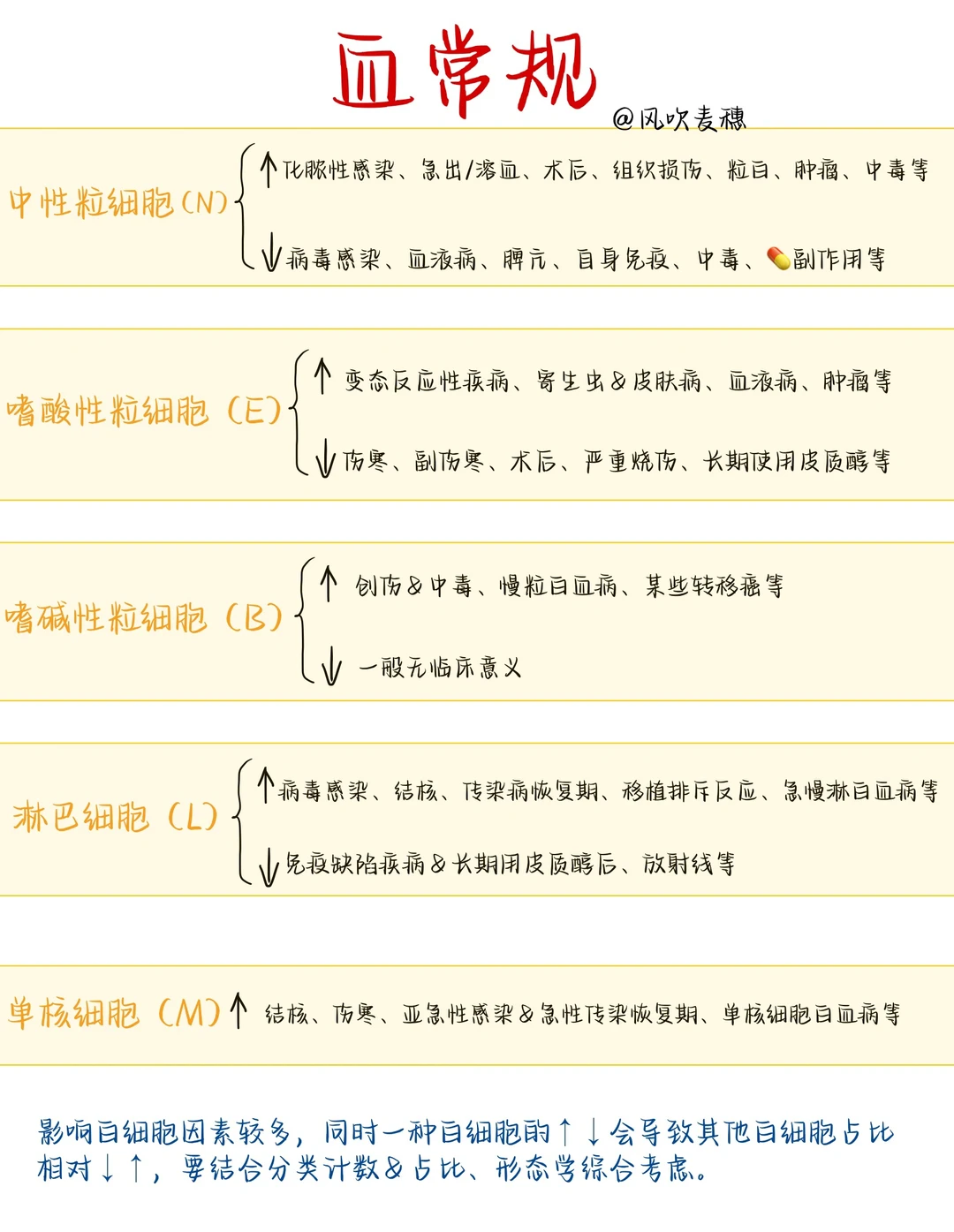 ?医学生笔记| 血常规报告