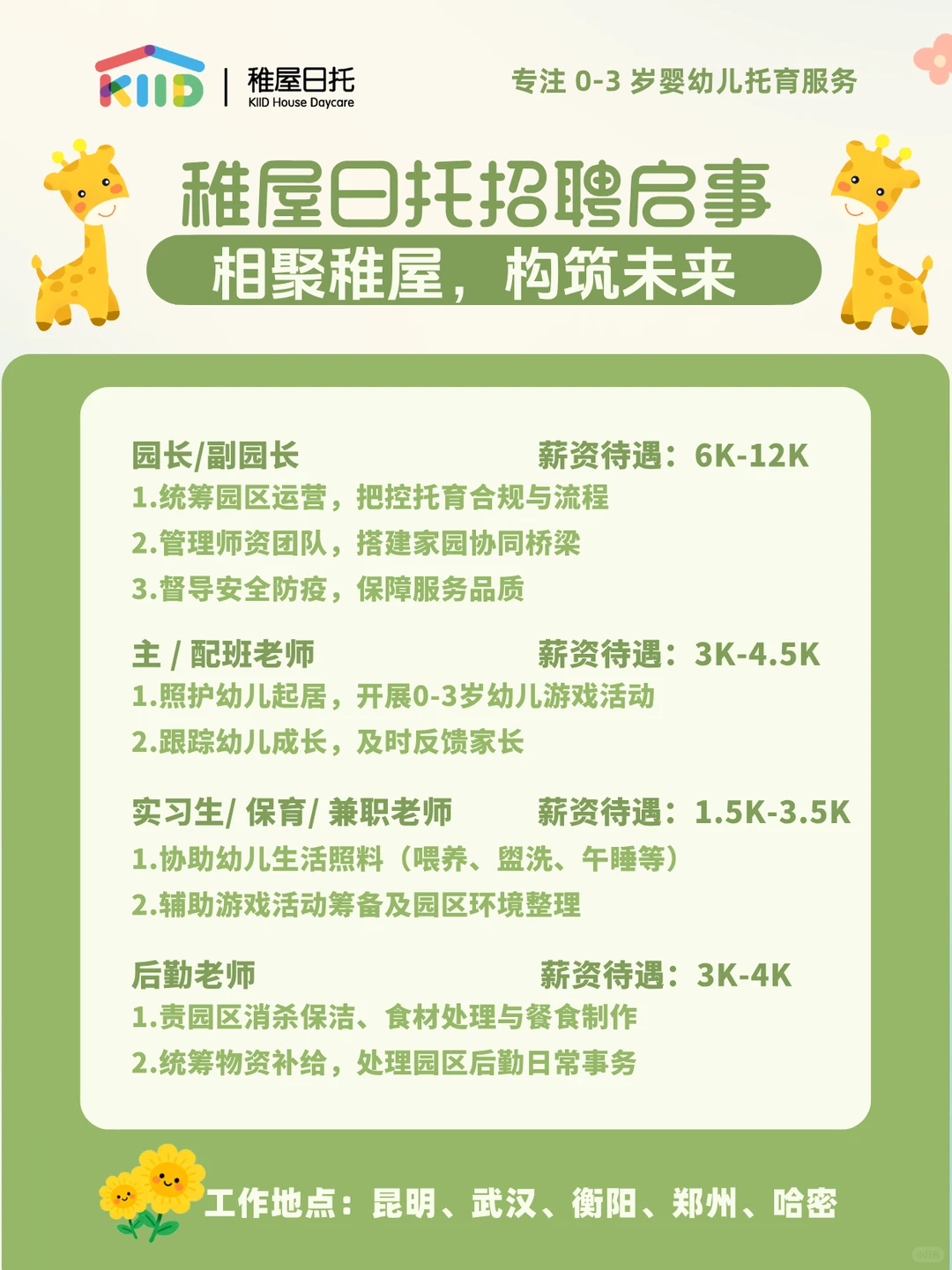 稚屋招人啦｜想和小萌娃一起筑未来的快冲✨