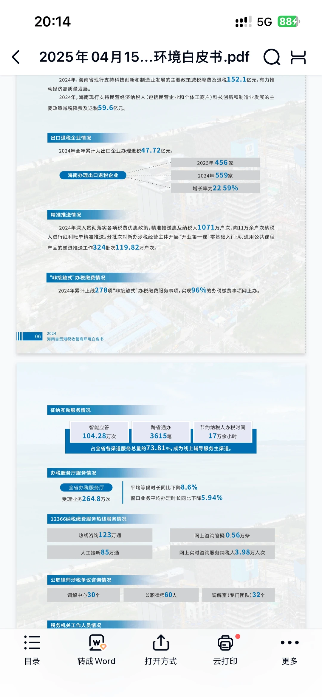2025年海南自贸港税收营商环境白皮书