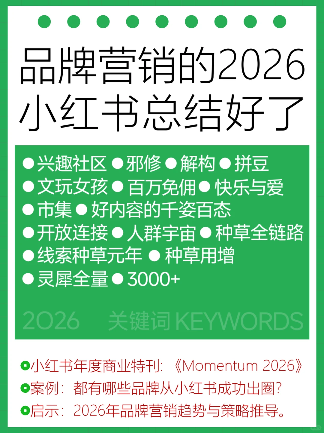 品牌营销2026年怎么做，小红书都总结好了