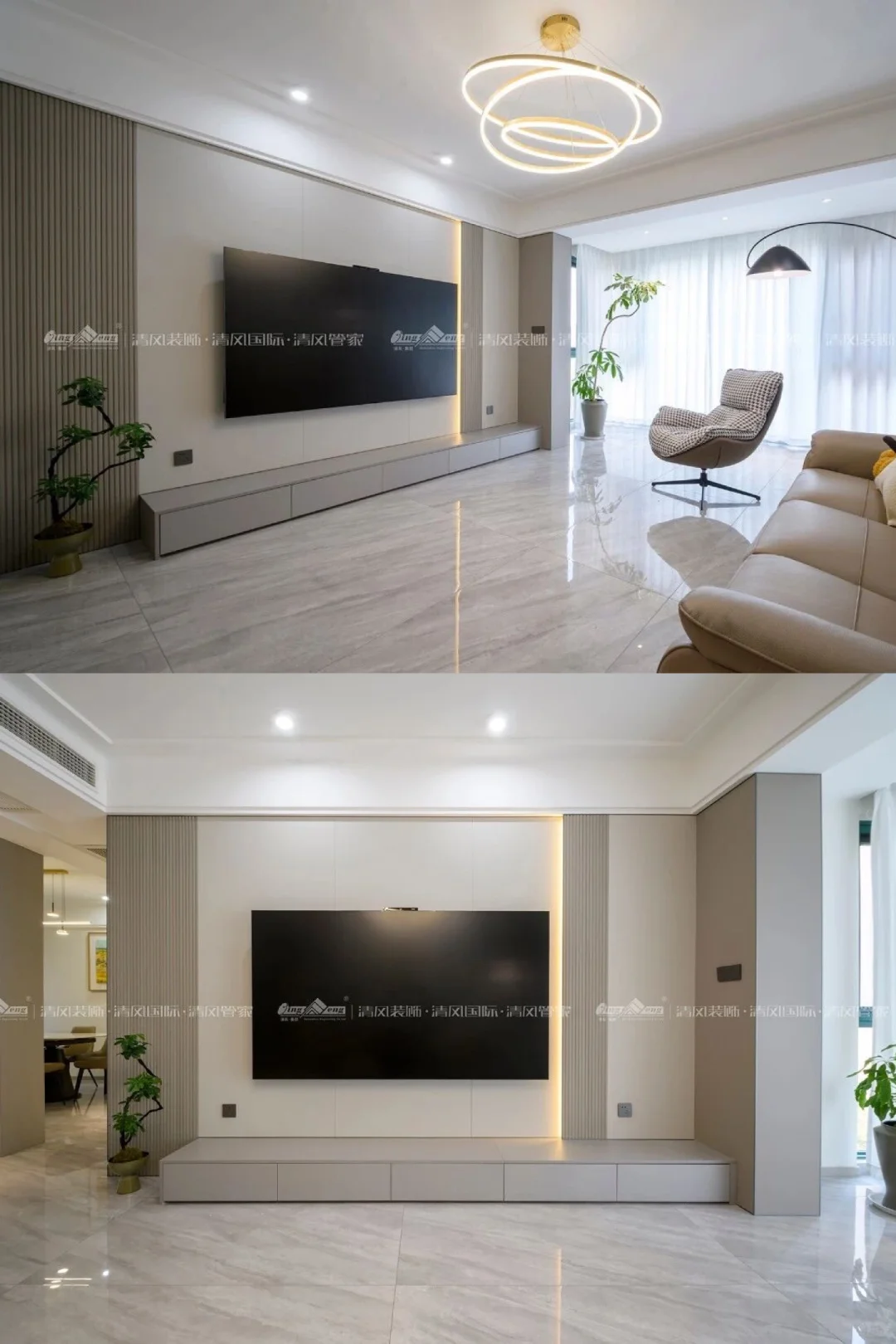 2026客厅氛围感 全靠这一块电视墙