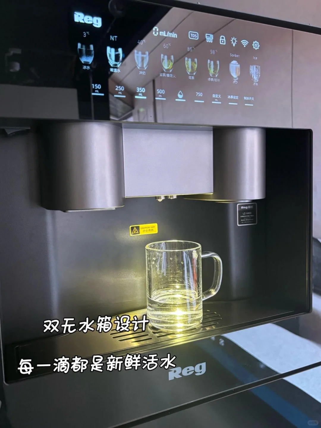 被雷哲V400ice双冰直饮机宠哭!太懂生活了✅