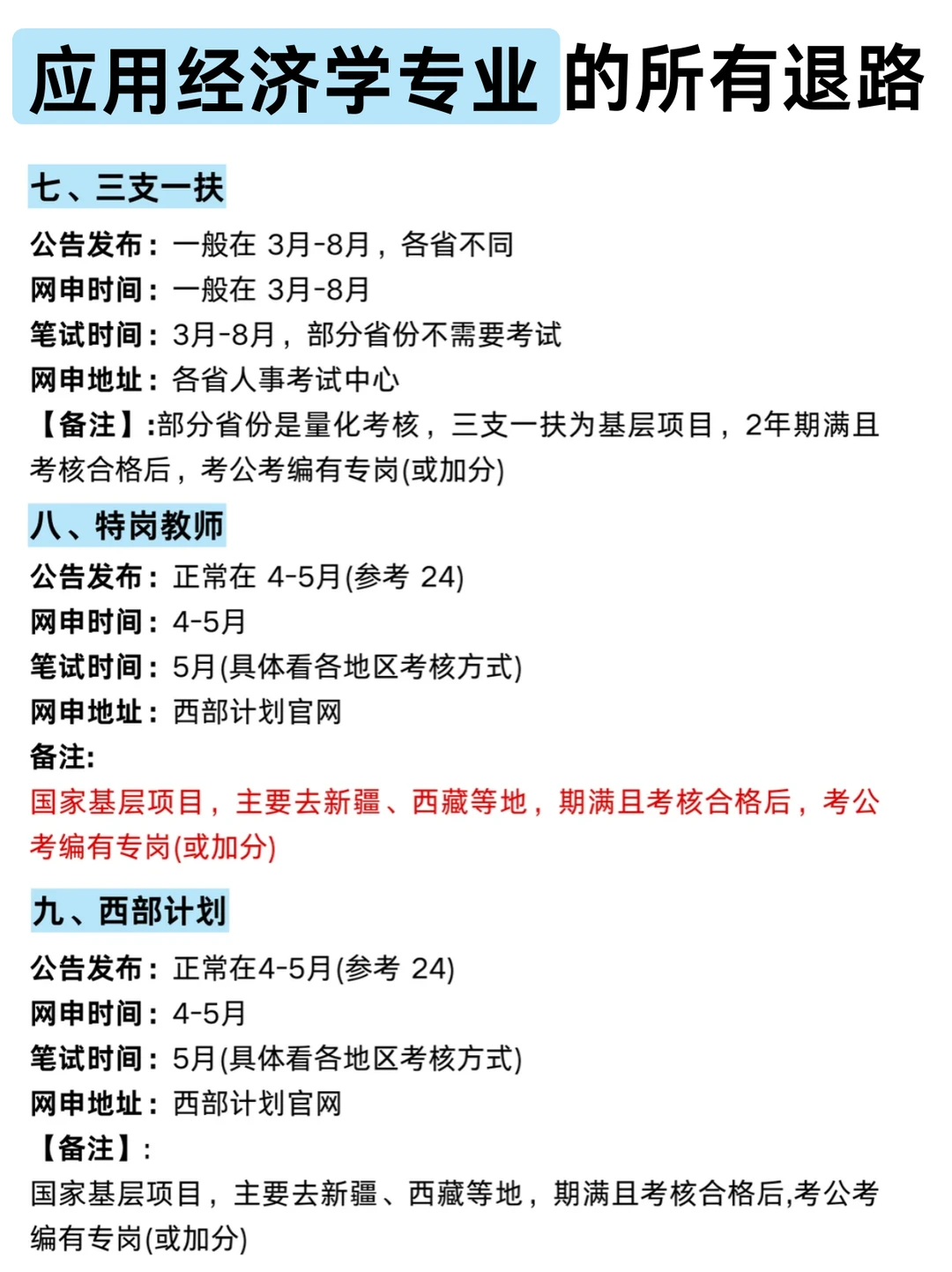 属于应用经济学专业的所有退路来喽~