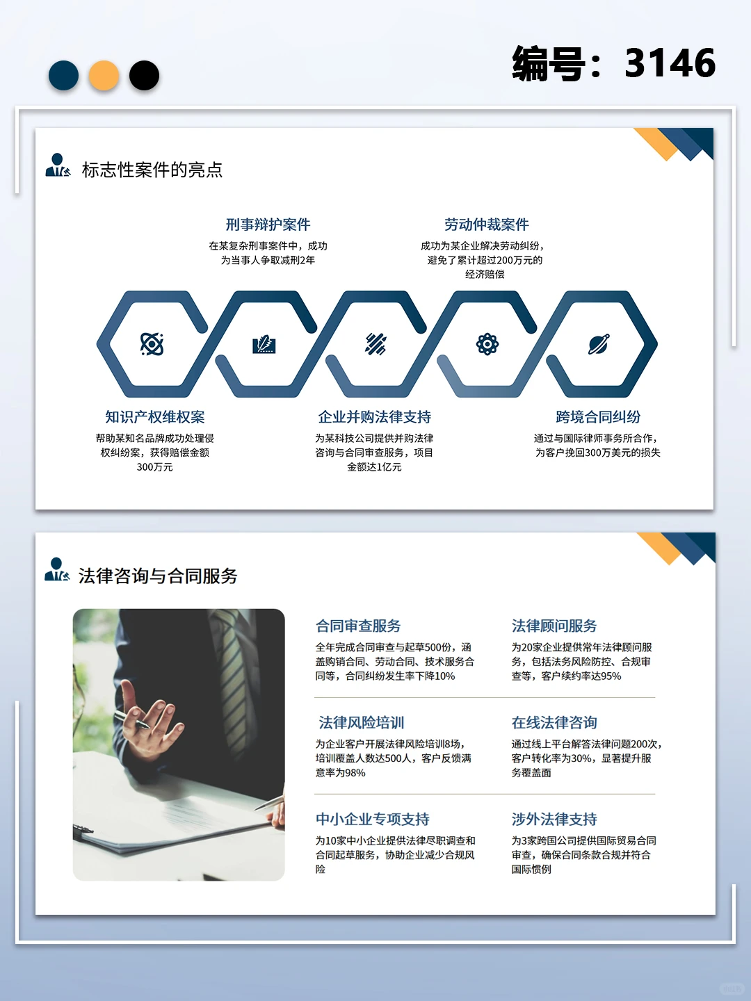 简约商务风律师行业个人年终总结计划