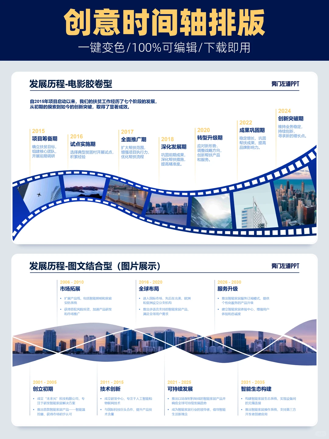 发展历程页这么排赢麻了?