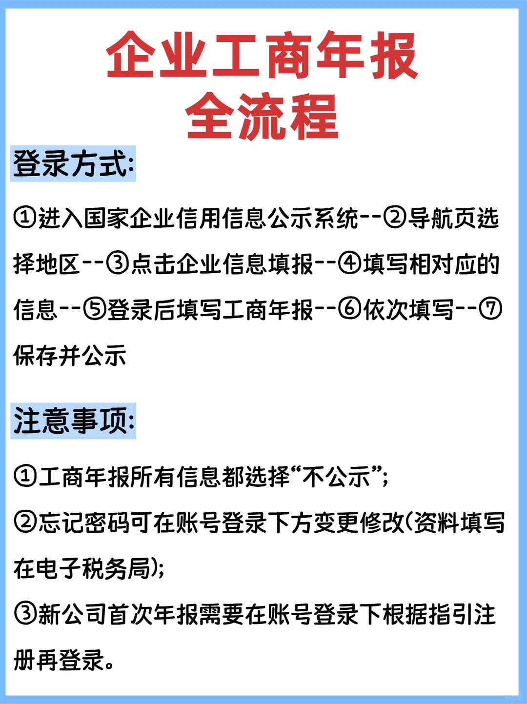 工商年报全流程大公开，手把手教你轻松搞定
