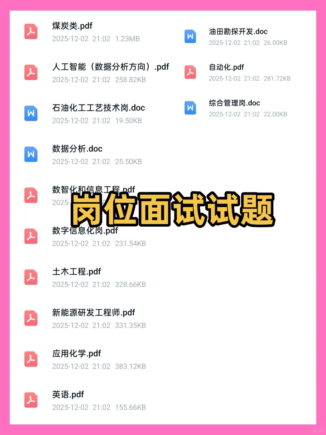 中石化面试真就7分钟,锁死这80题走个过场