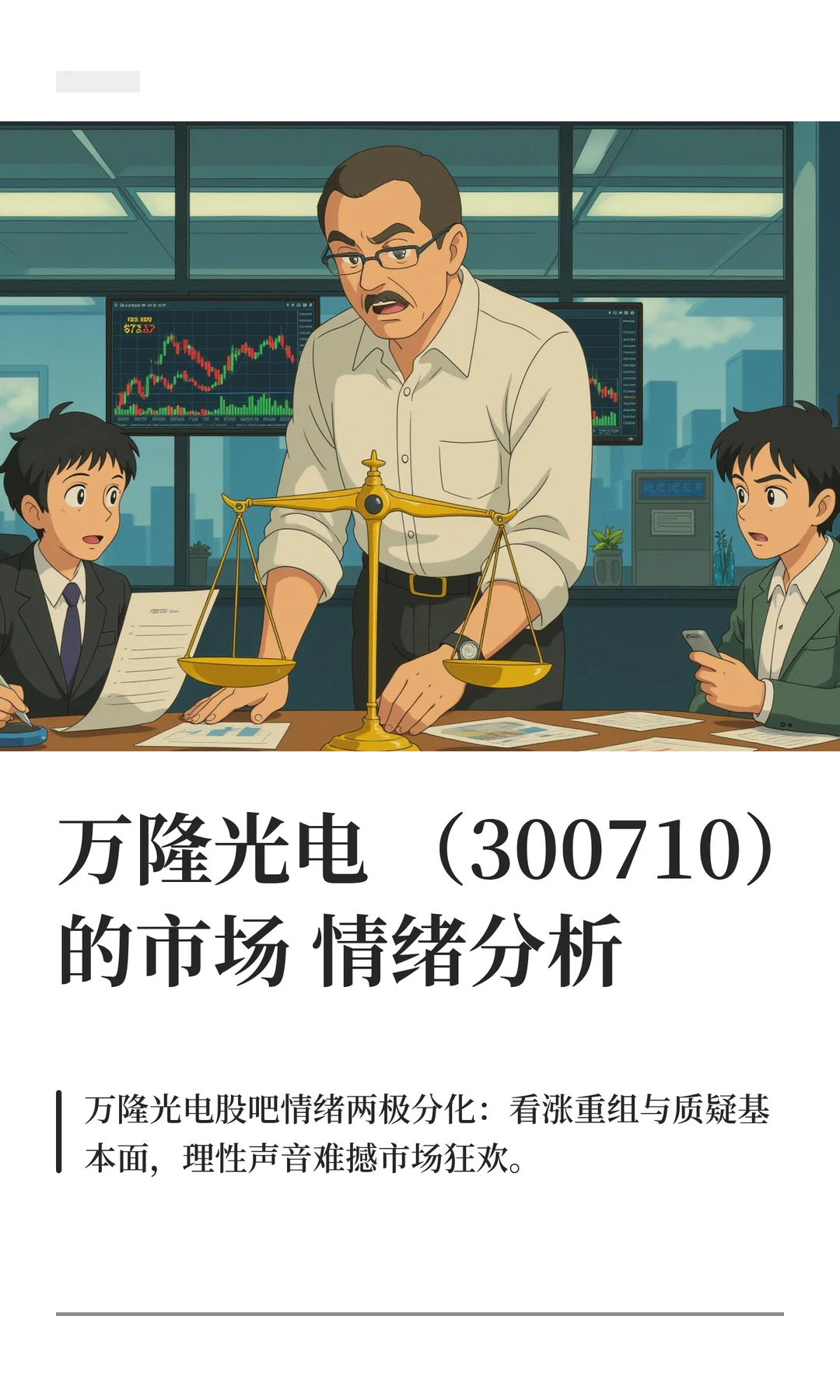 万隆光电（300710）的市场情绪分析