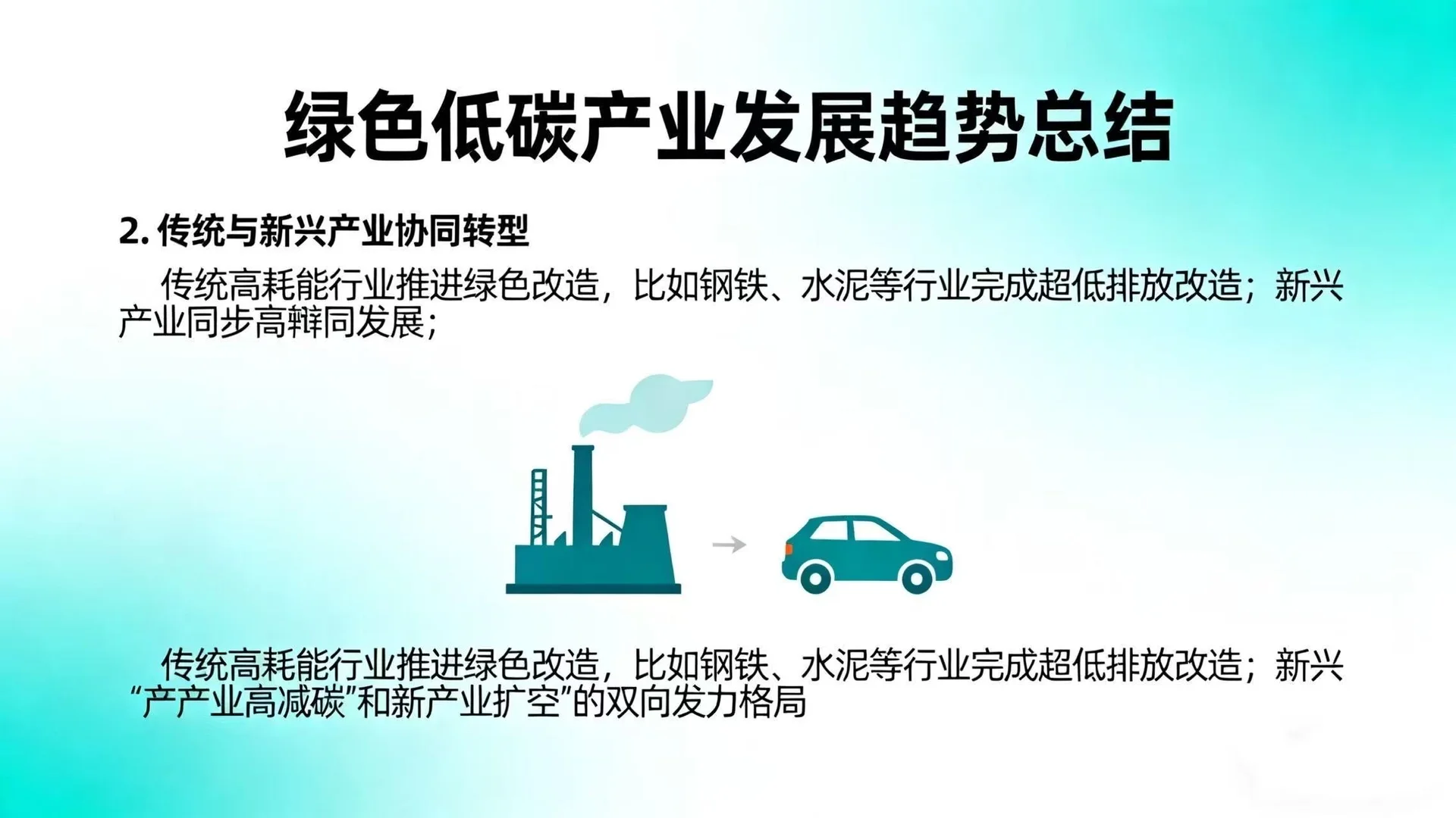 “十五五”规划下，绿色低碳产业发展趋势