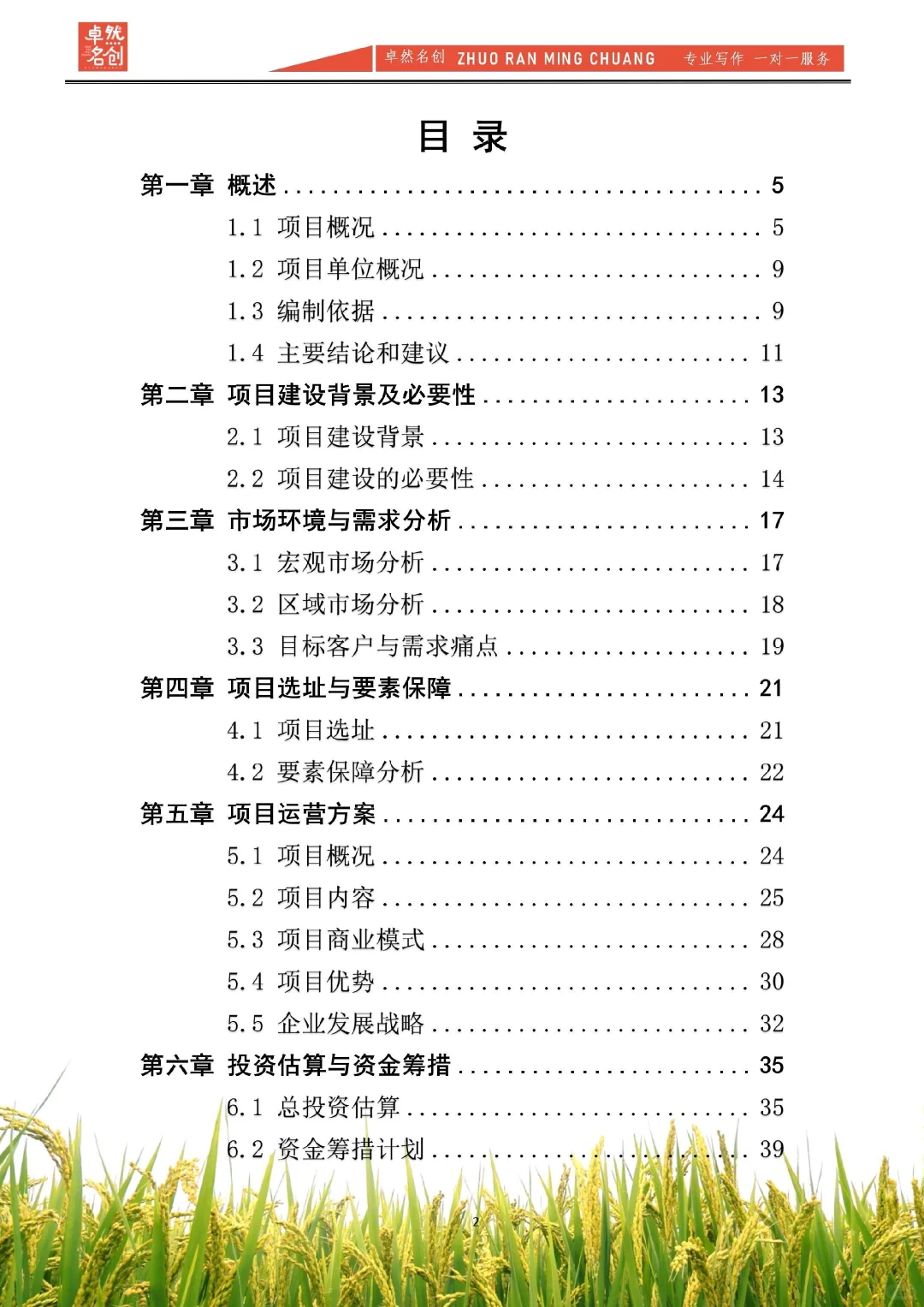 现代农业种植可行性报告，给资方看就这样写