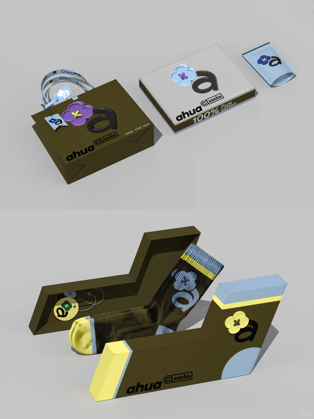 Less is more～这个袜子品牌设计有点东西